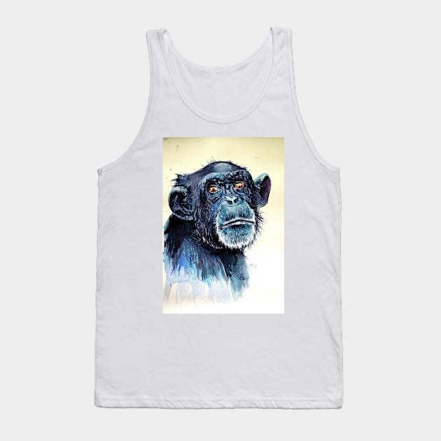 Chimpanzee Tank Top by kovacsannabrigi